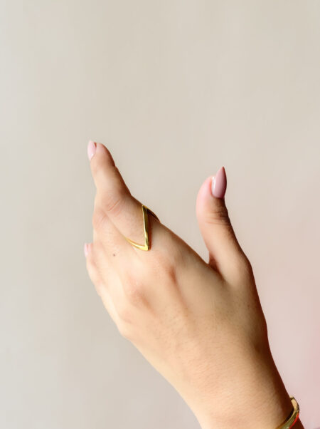 Gold V Ring