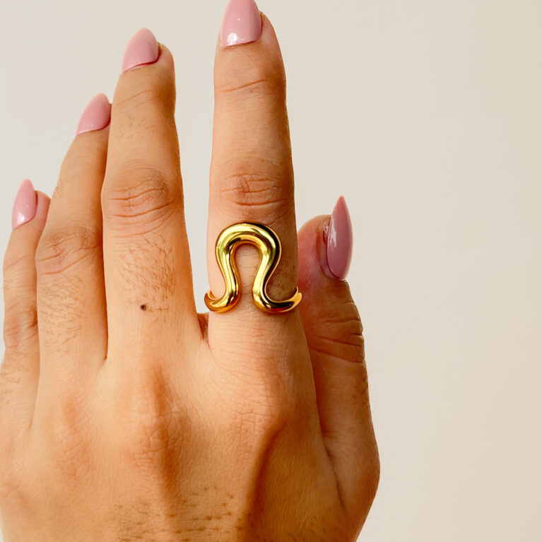 Golden Wave Ring