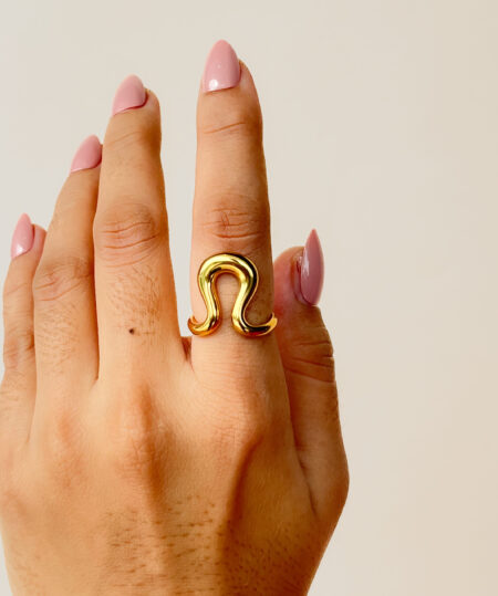 Golden Wave Ring