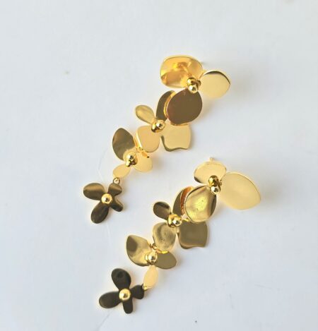 J Flower earring